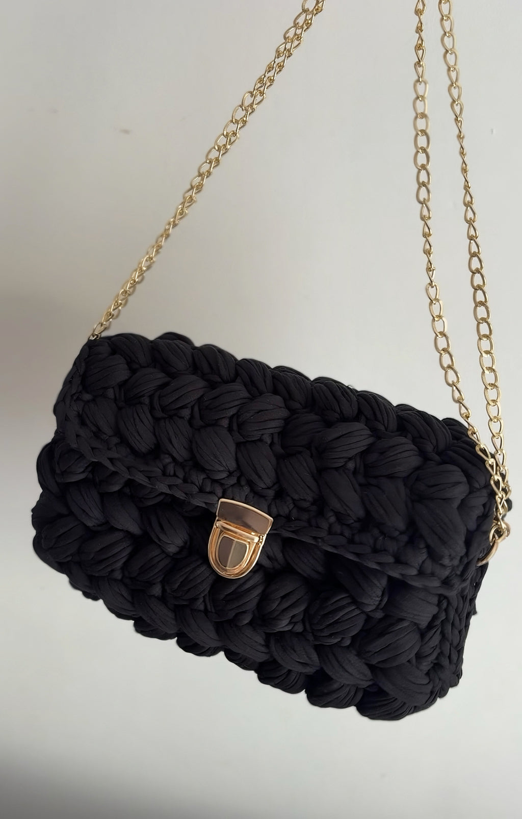 The Woven Plait Bag - Black